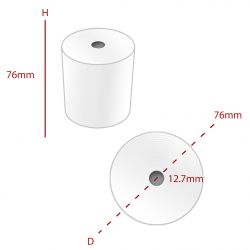 76 x 76 mm 1 Ply Roll (MCG021) - Box of 20 by Merley