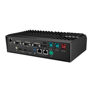 UBX-210K, USB, USB-C, poweredUSB, RS232, BT, Ethernet, Wi-Fi, 10 IoT Enterprise, black, red