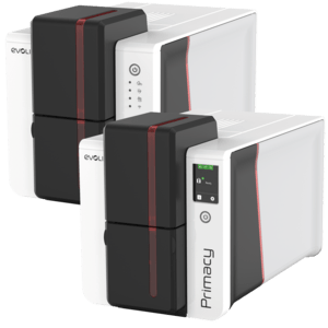 Evolis Primacy 2 Simplex, Go Pack single sided, 12 dots/mm (300 dpi), USB, Ethernet, red