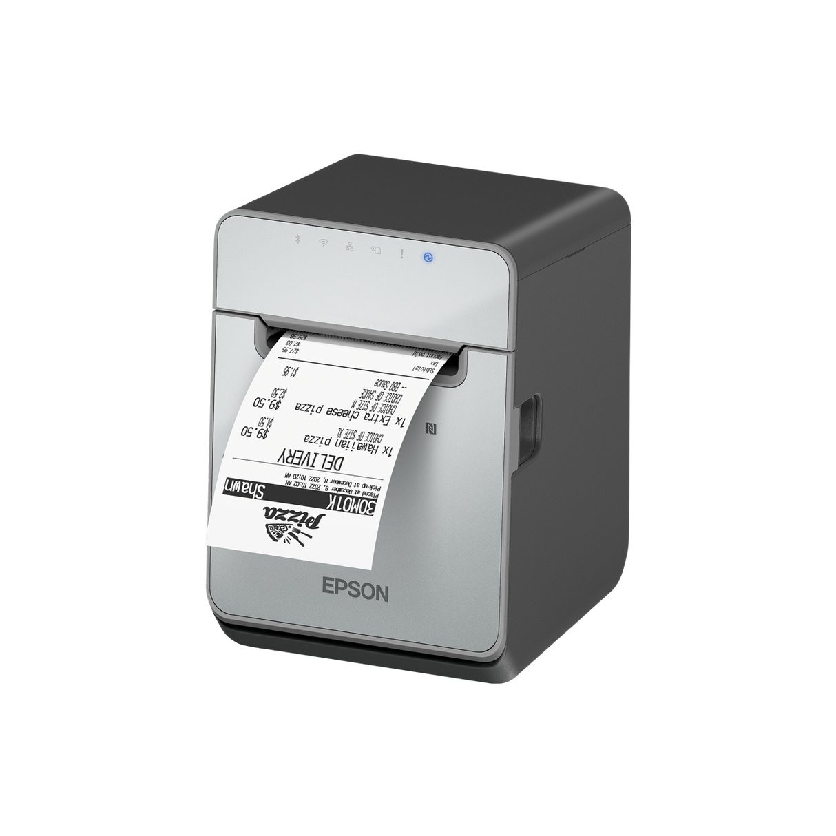 Epson TM-L100, 8 puntos/mm (203 ppp), cortador, sin soporte, USB, Lightning, BT, Ethernet, negro