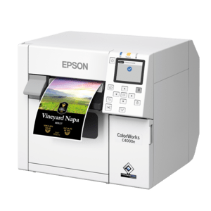 Epson ColorWorks C4000, Matt Black Ink, cutter, ZPLII, USB, Ethernetepsc4000