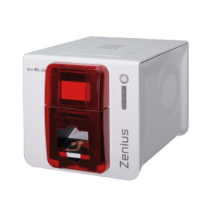 Evolis Zenius Expert, single sided, 12 dots/mm (300 dpi), USB, Ethernet, red