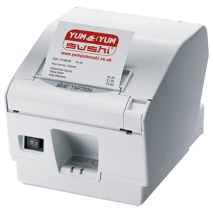 Star TSP743II-24, 8 dots/mm (203 dpi), cutter, white